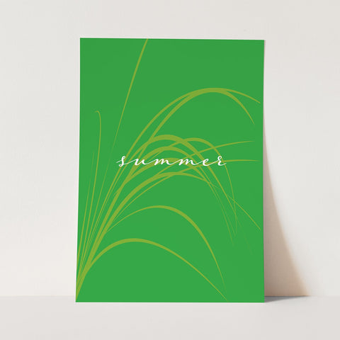 Summer Green Digital Poster