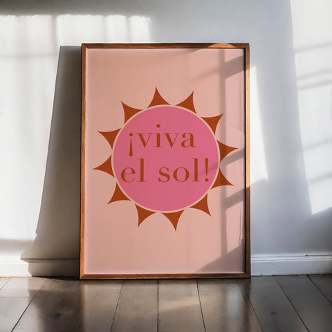 Viva el Sol Digital Poster