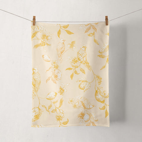 Whimsical Citrus Tea Towel